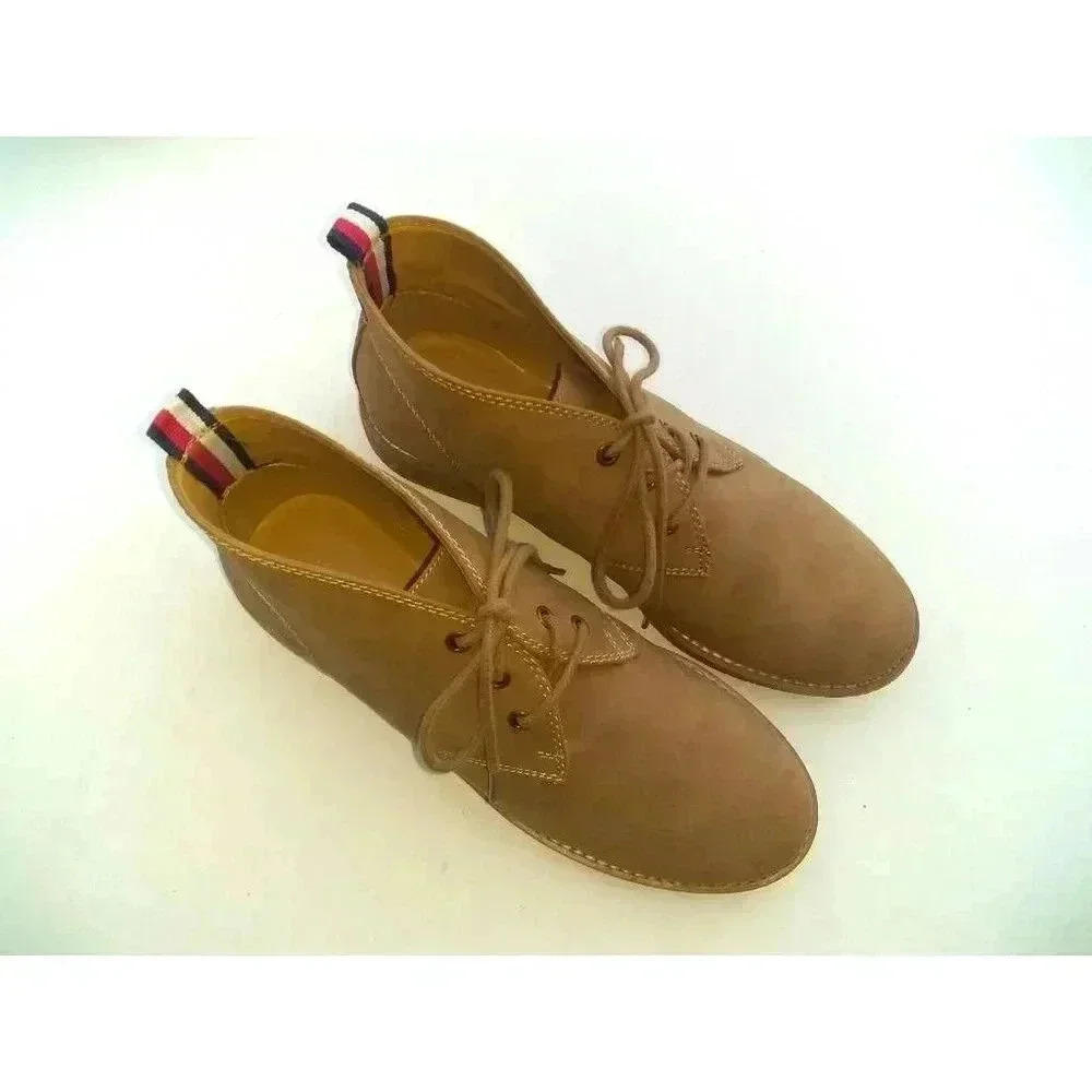 Tommy Hilfiger Womens Benay Ankle Chukka Boots Brown Round Toe Lace Up 7 M
